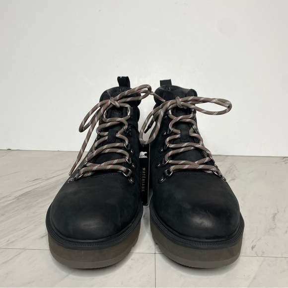 New! Sorel Hi Line Hiker Black Lace Up Boot 10 - Picture 2 of 14